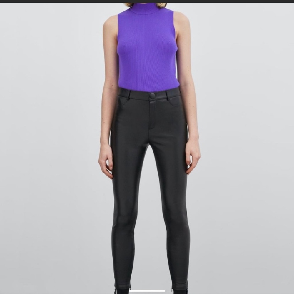 Zara Faux Leather Leggings